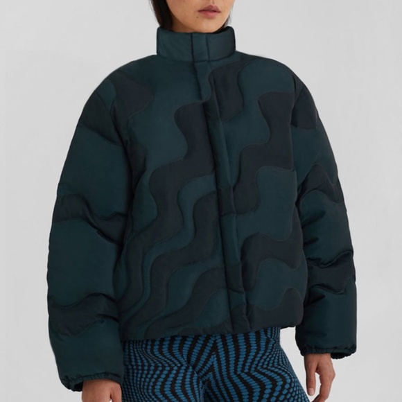 ISO 👀: PALOMA WOOL hokusai wave puffer jacket GREEN, XS or S - Picture 4 of 4